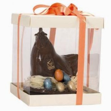 SCATOLA QUADRATA PER UOVA TRASPARENTE CM 16X16 H 30